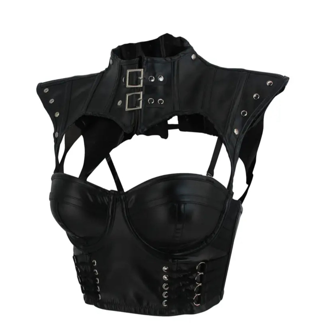 Bustier and Shoulder Bodysuit