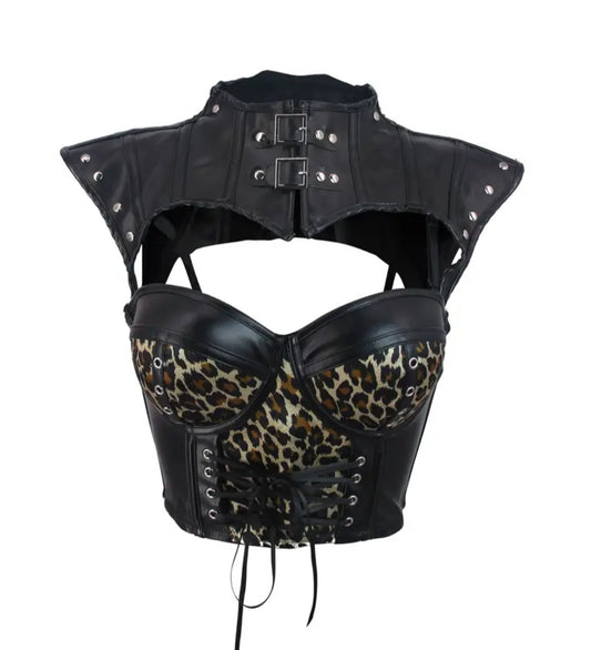 Bustier and Shoulder Bodysuit