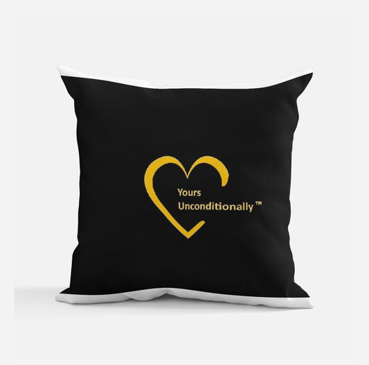 Yours Unconditionally Bespoke Cushion - Yellow