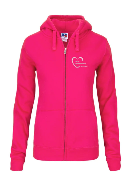 Yours Unconditionally Ladies Authentic Zipped Hoodie