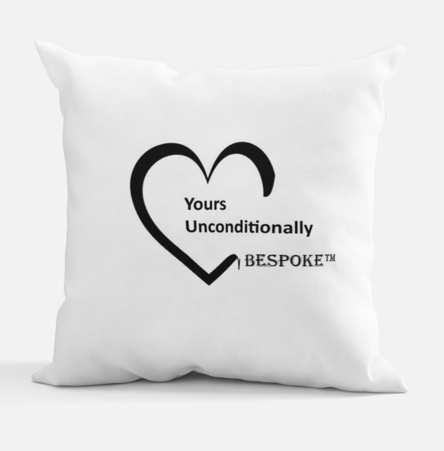 Yours Unconditionally Bespoke Cushion - Black and/or White