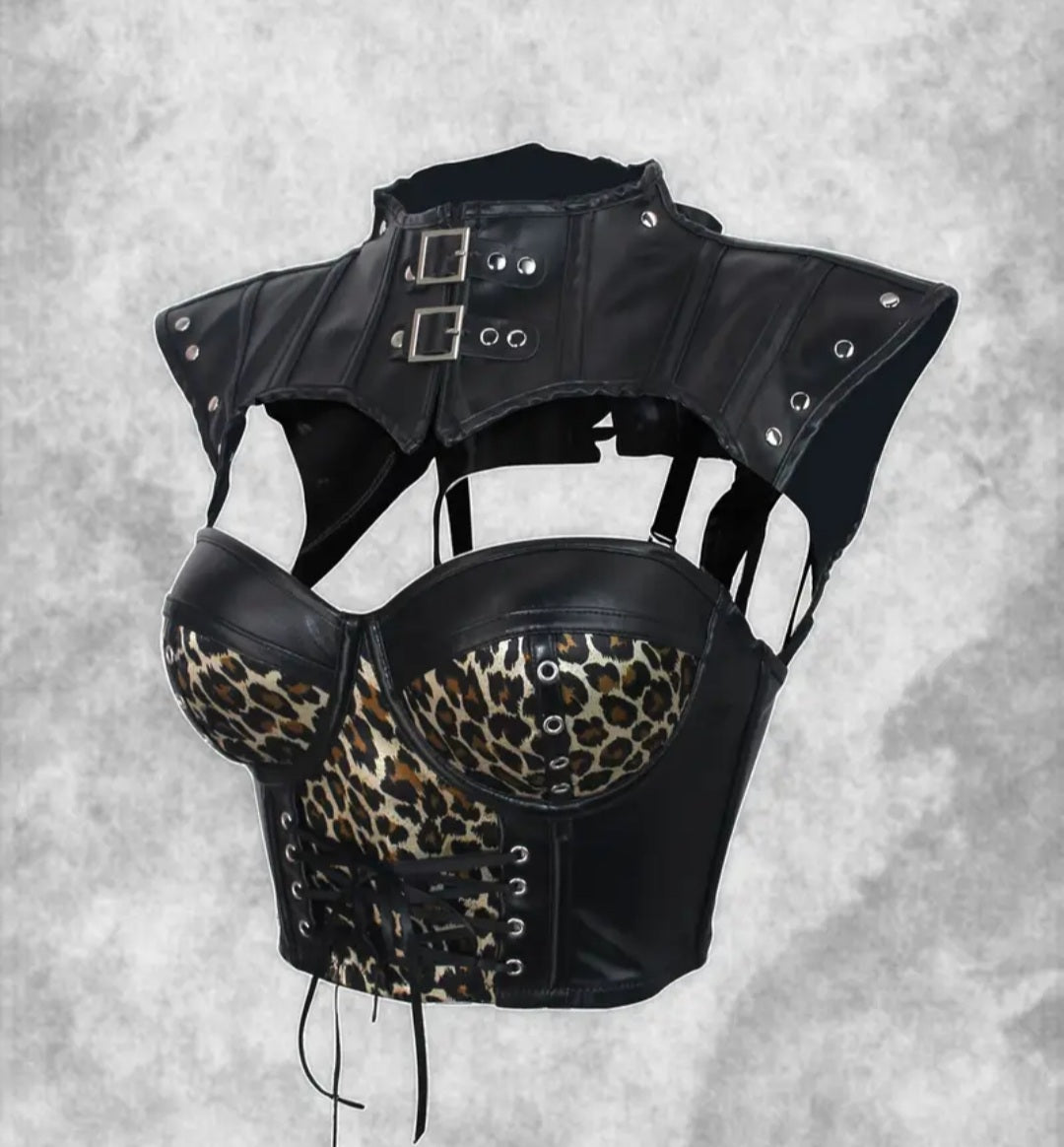 Bustier and Shoulder Bodysuit